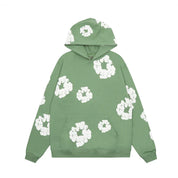 Dames hoodie met bloemenprint | Wintertrui