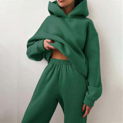 Oversized Dames Joggingpak met Hoodie | Tweedelige Set