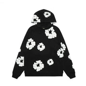 Dames hoodie met bloemenprint | Wintertrui