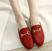 Loafers met Gouden Gesp Detail voor Kantoor - Zakelijke Instappers