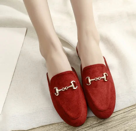 Loafers met Gouden Gesp Detail voor Kantoor - Zakelijke Instappers