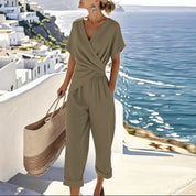 Dames zomerset met wrap top en broek