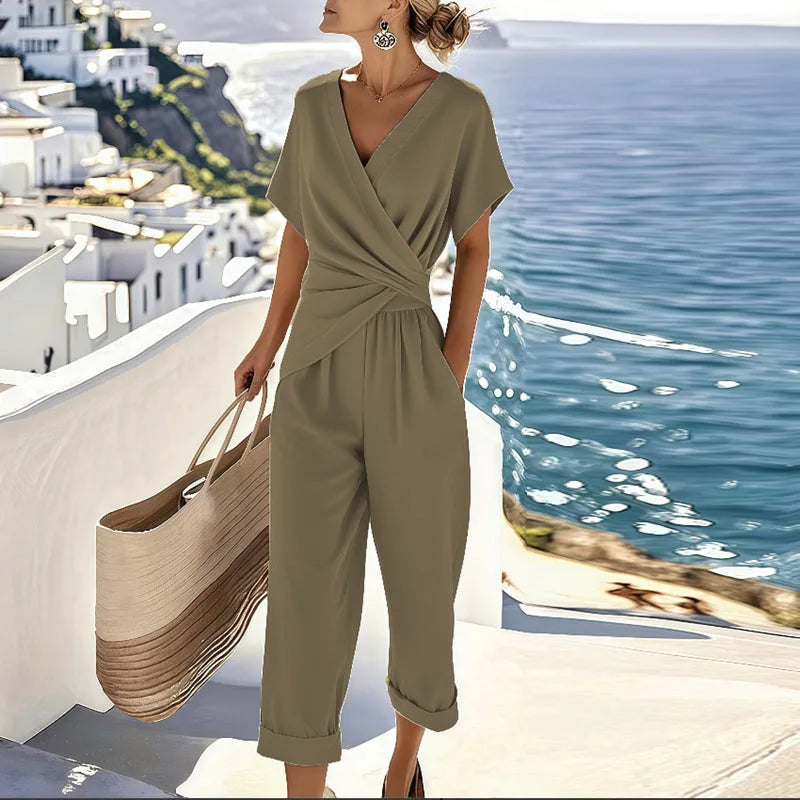Dames zomerset met wrap top en broek