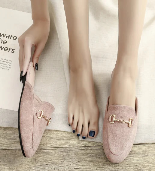 Loafers met Gouden Gesp Detail voor Kantoor - Zakelijke Instappers