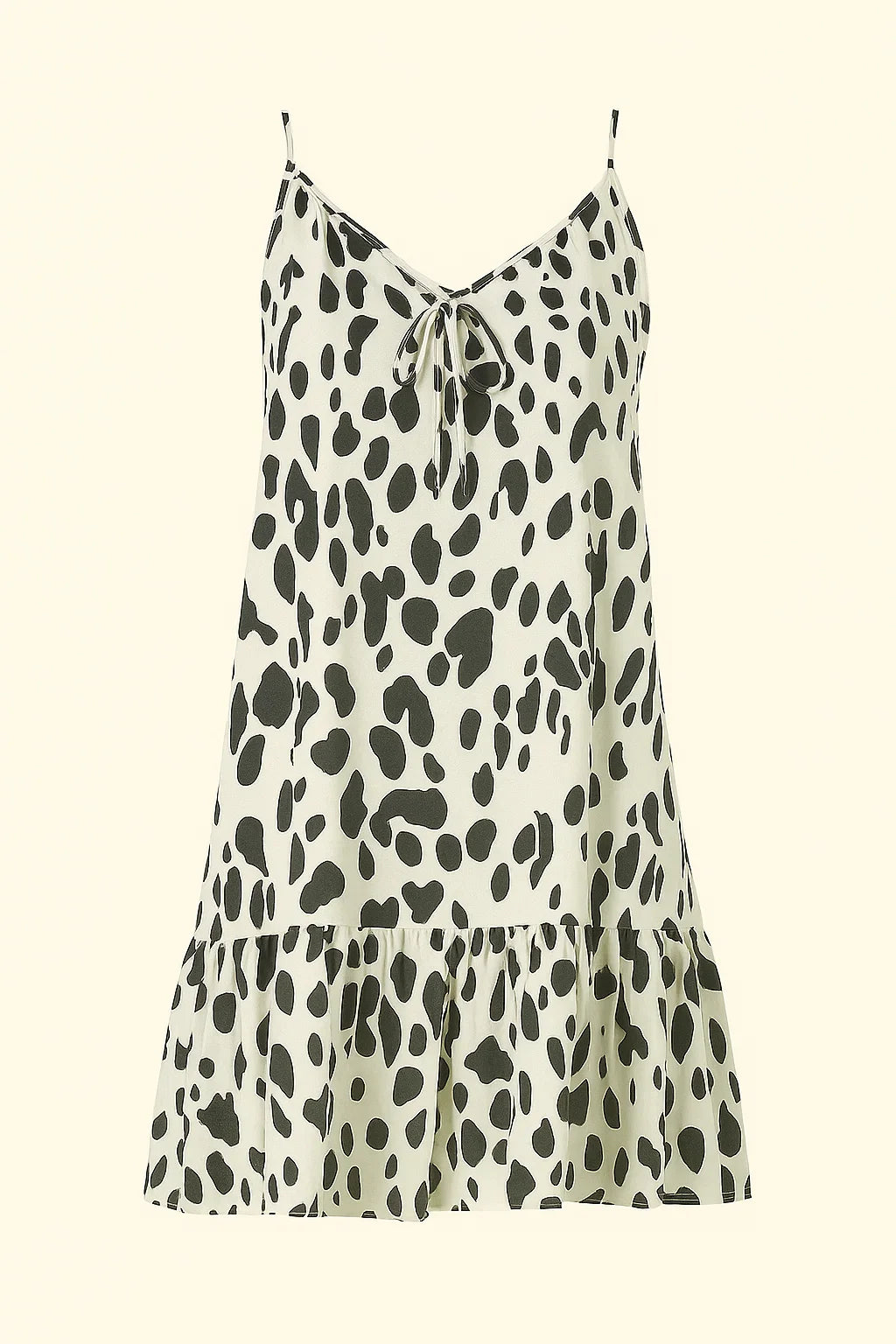 Dames zomerjurk met luipaardprint in wit of roze