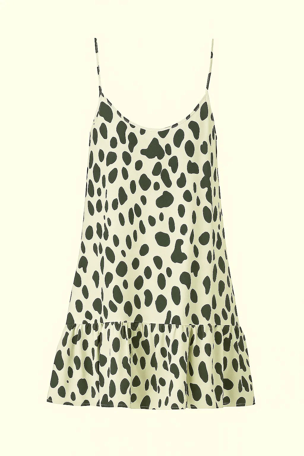 Dames zomerjurk met luipaardprint in wit of roze