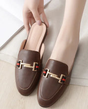 Loafers met Gouden Gesp Detail voor Kantoor - Zakelijke Instappers