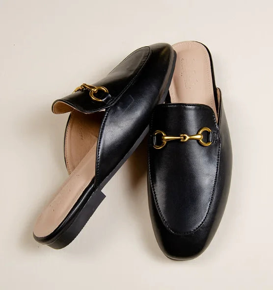 Loafers met Gouden Gesp Detail voor Kantoor - Zakelijke Instappers
