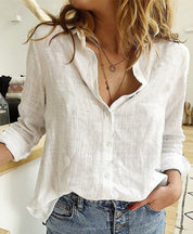 Women's blouse solid color or with bird print