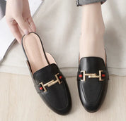 Loafers met Gouden Gesp Detail voor Kantoor - Zakelijke Instappers