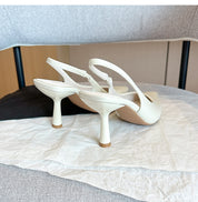 Slingback Pumps Dames | Wit, Zwart, Rood | Puntige Neus & Hak