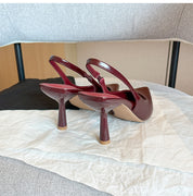 Slingback Pumps Dames | Wit, Zwart, Rood | Puntige Neus & Hak