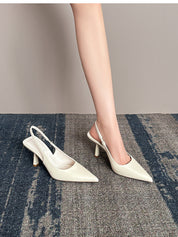 Slingback Pumps Dames | Wit, Zwart, Rood | Puntige Neus & Hak