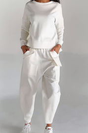 Dames joggingpak | Tweedelige dames set met ruime pasvorm