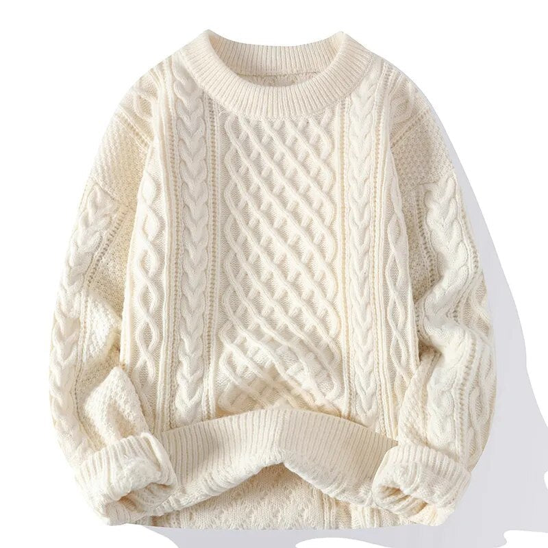 Warme dames gebreide trui | Comfortabele winter sweater met stijlvol patroon
