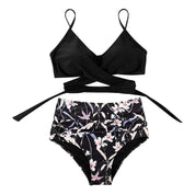 Dames bikini set met hoge taille en verschillende prints