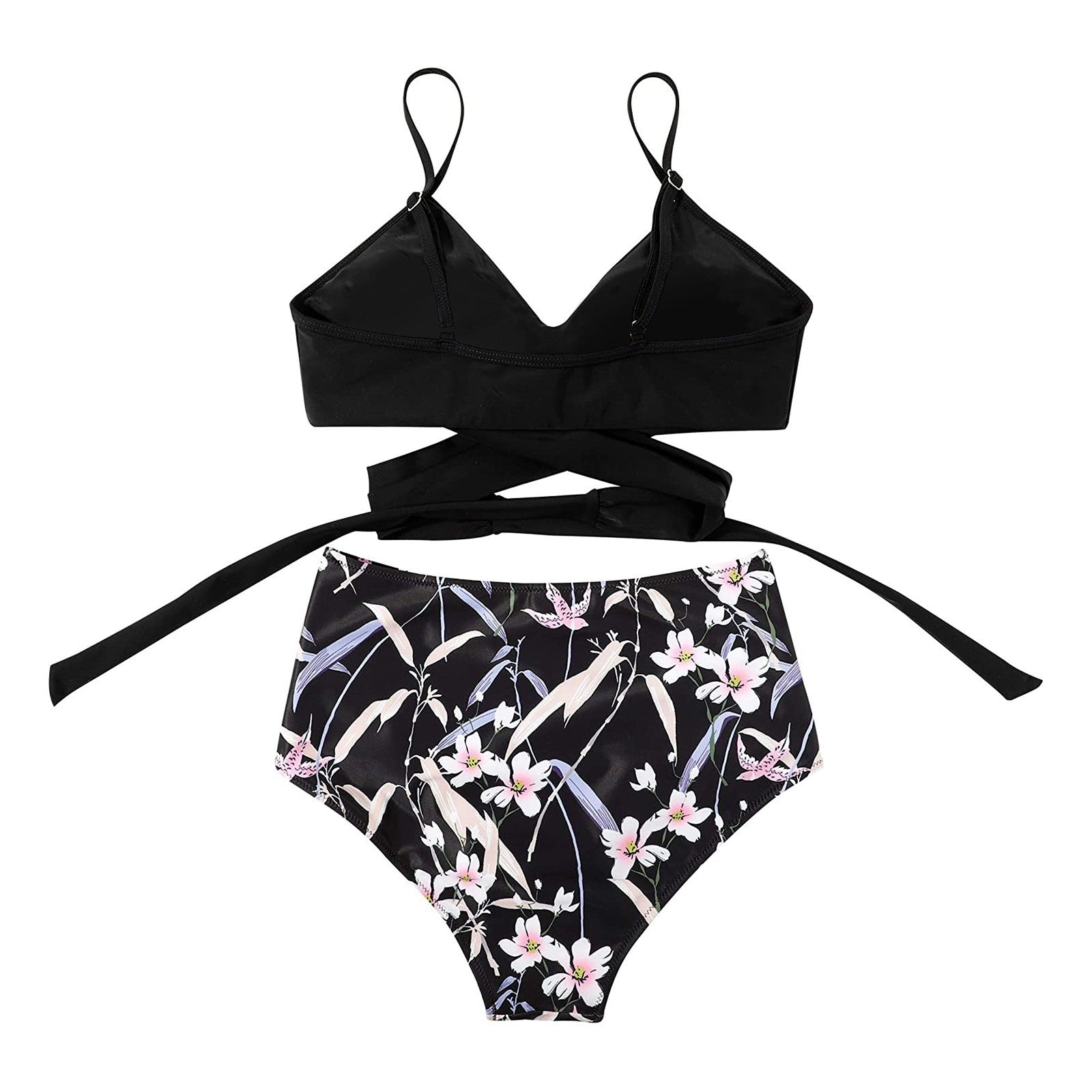 Dames bikini set met hoge taille en verschillende prints