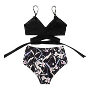 Dames bikini set met hoge taille en verschillende prints