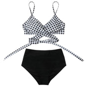 Dames bikini set met hoge taille en verschillende prints