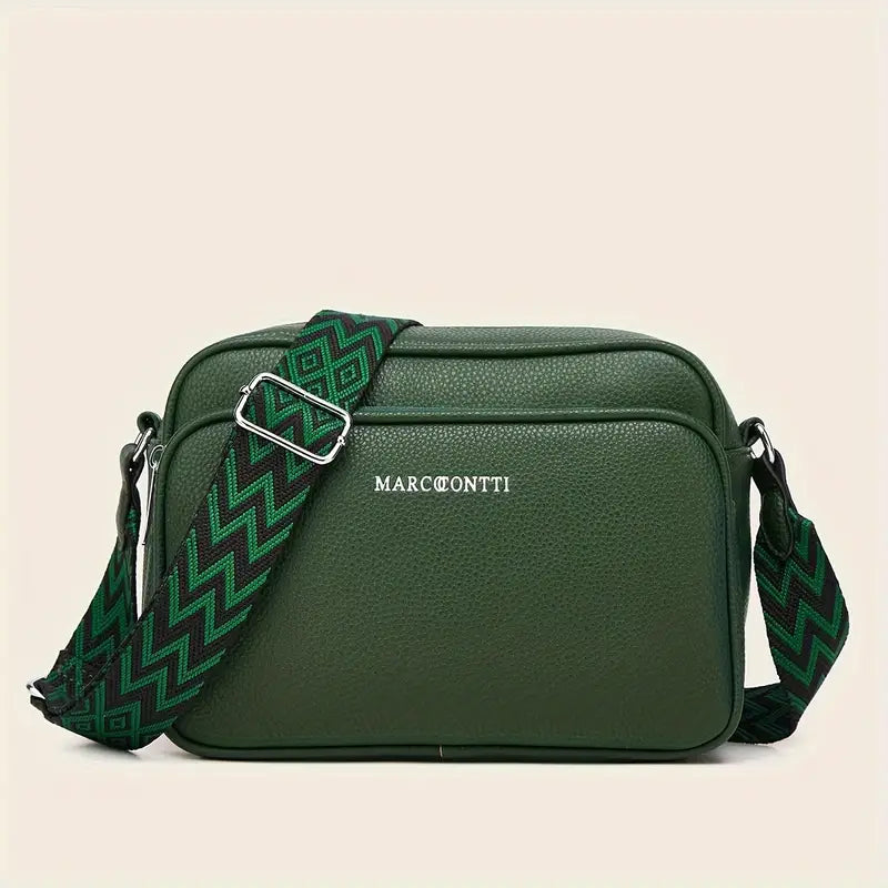 Dames Schoudertas | Medium crossbody tas met brede band
