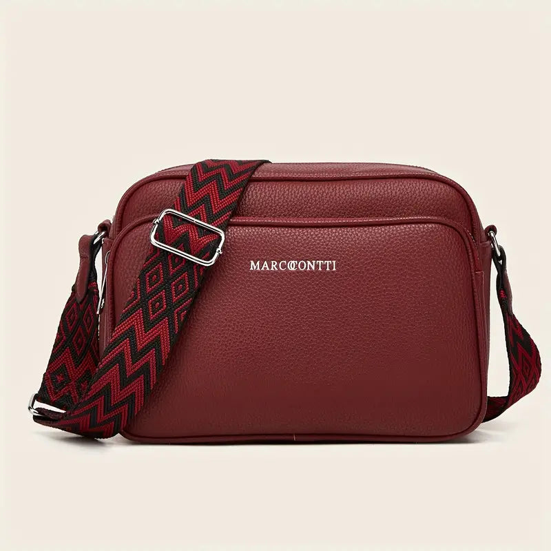 Dames Schoudertas | Medium crossbody tas met brede band