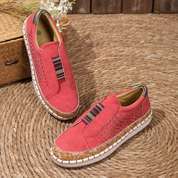 Dames pantoffels met voetbed ondersteuning modern design