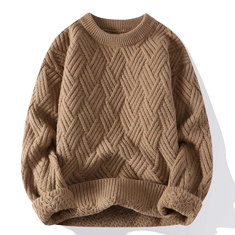 Warme dames gebreide trui | Comfortabele winter sweater met stijlvol patroon