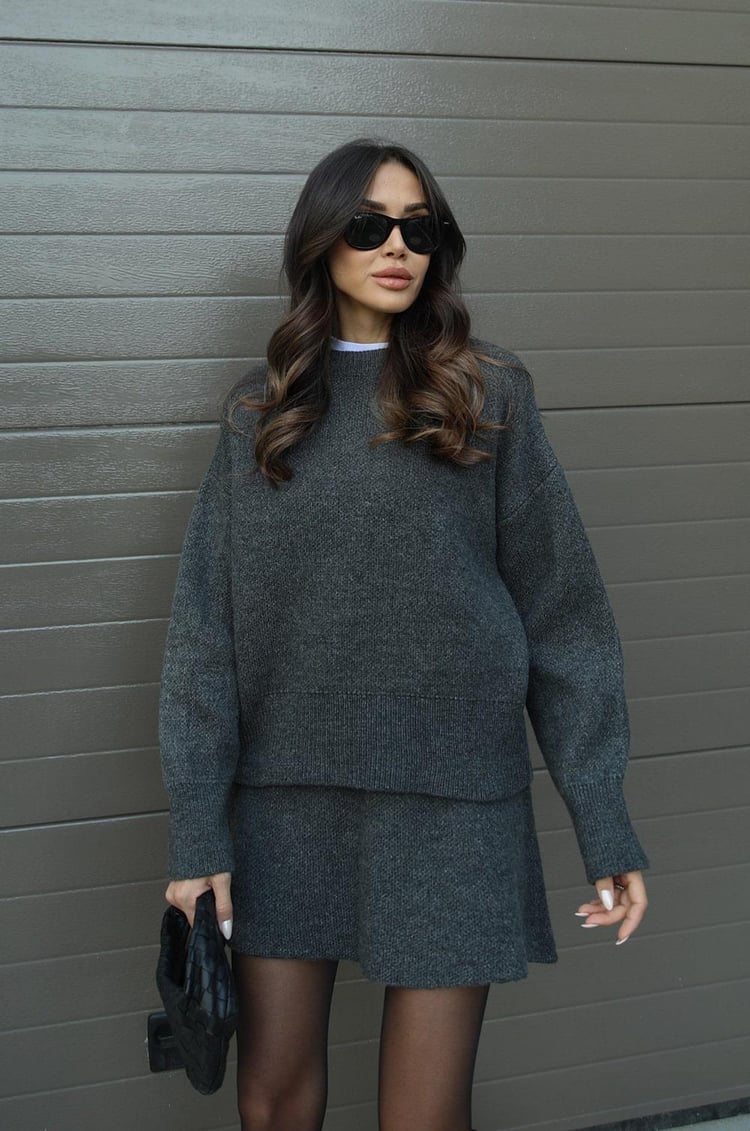 Dames Gebreide Set | Trui en Rok | Superzachte Co-ord  | Winter Set