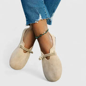 Dames instappers zomer en lente - Zachte zool en strik detail