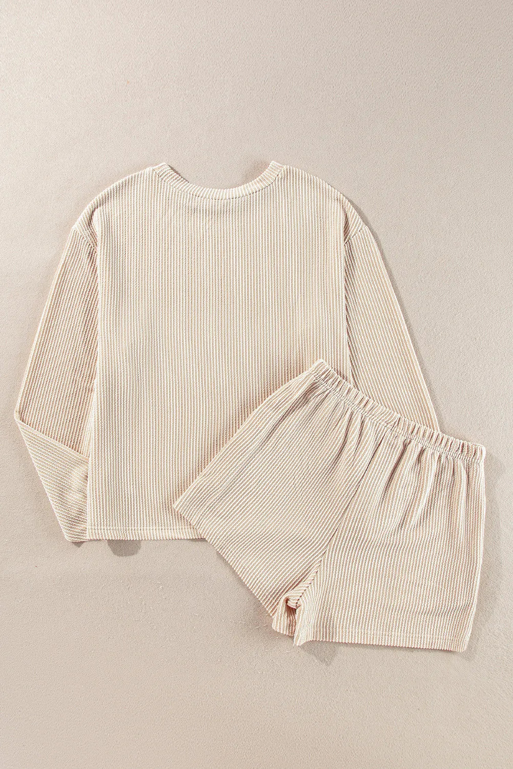 Dames loungewear set met sweater en korte broek