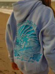 Oversized hoodie dames | Comfortabele hoodie met print op de rug