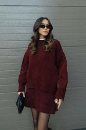 Dames Gebreide Set | Trui en Rok | Superzachte Co-ord  | Winter Set