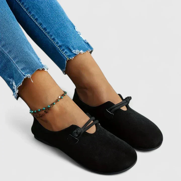 Dames instappers zomer en lente - Zachte zool en strik detail