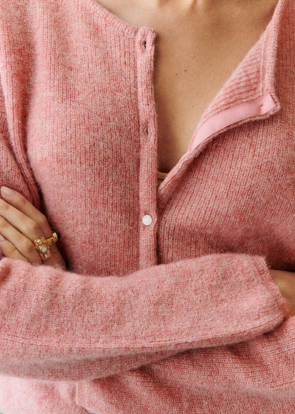 Dames cardigan met knopen | Zachte trui-vest voor een nette look