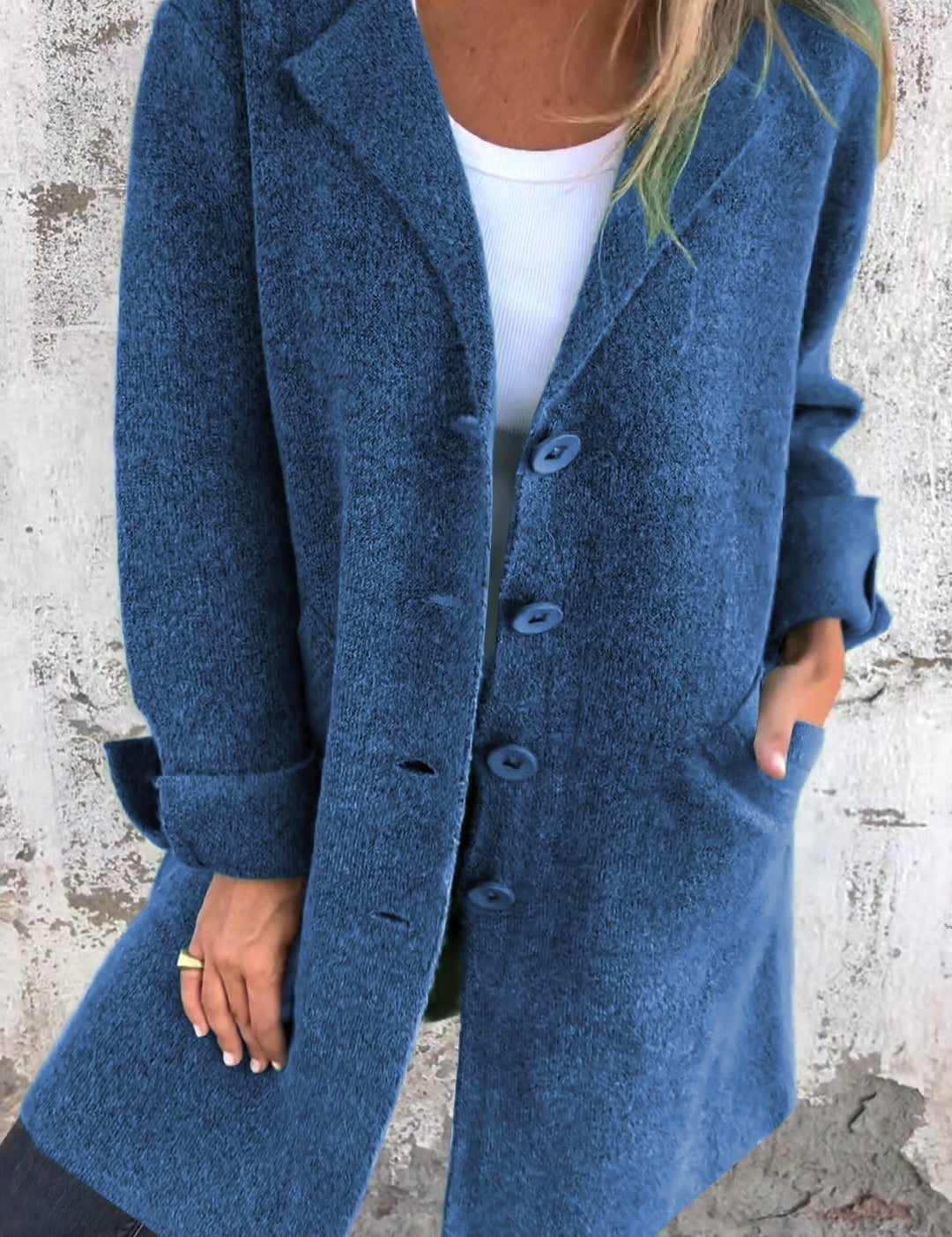 Dames Kort Vest met V-Hals | Fijn Gebreid Cardigan met Knoopsluiting