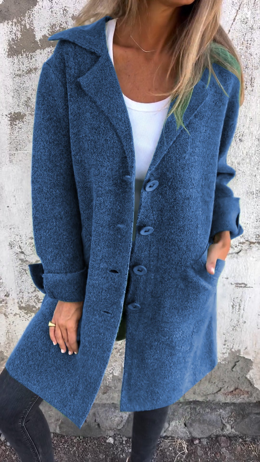 Dames Kort Vest met V-Hals | Fijn Gebreid Cardigan met Knoopsluiting