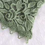 Women's mesh top with spaghetti straps and lace