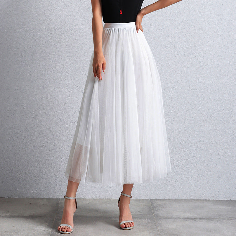 Midi Tule Rok Dames met Gelaagde Stof | Feestelijke Tutu Rok