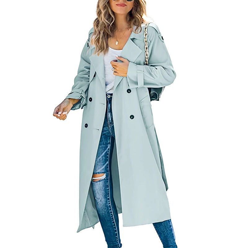 Lange dames trenchcoat