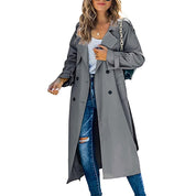 Lange dames trenchcoat