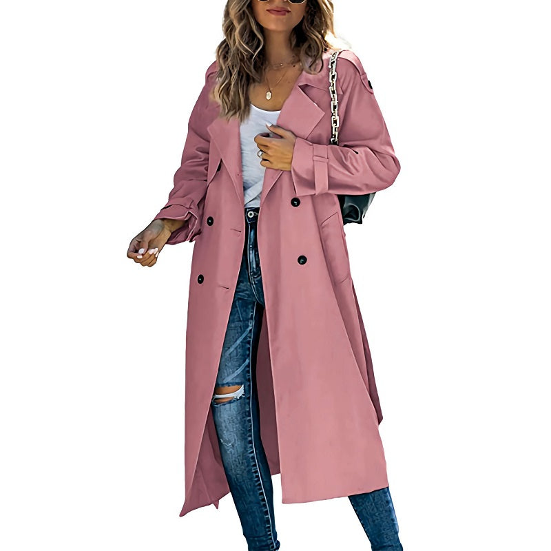 Lange dames trenchcoat