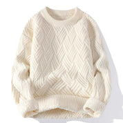 Warme dames gebreide trui | Comfortabele winter sweater met stijlvol patroon