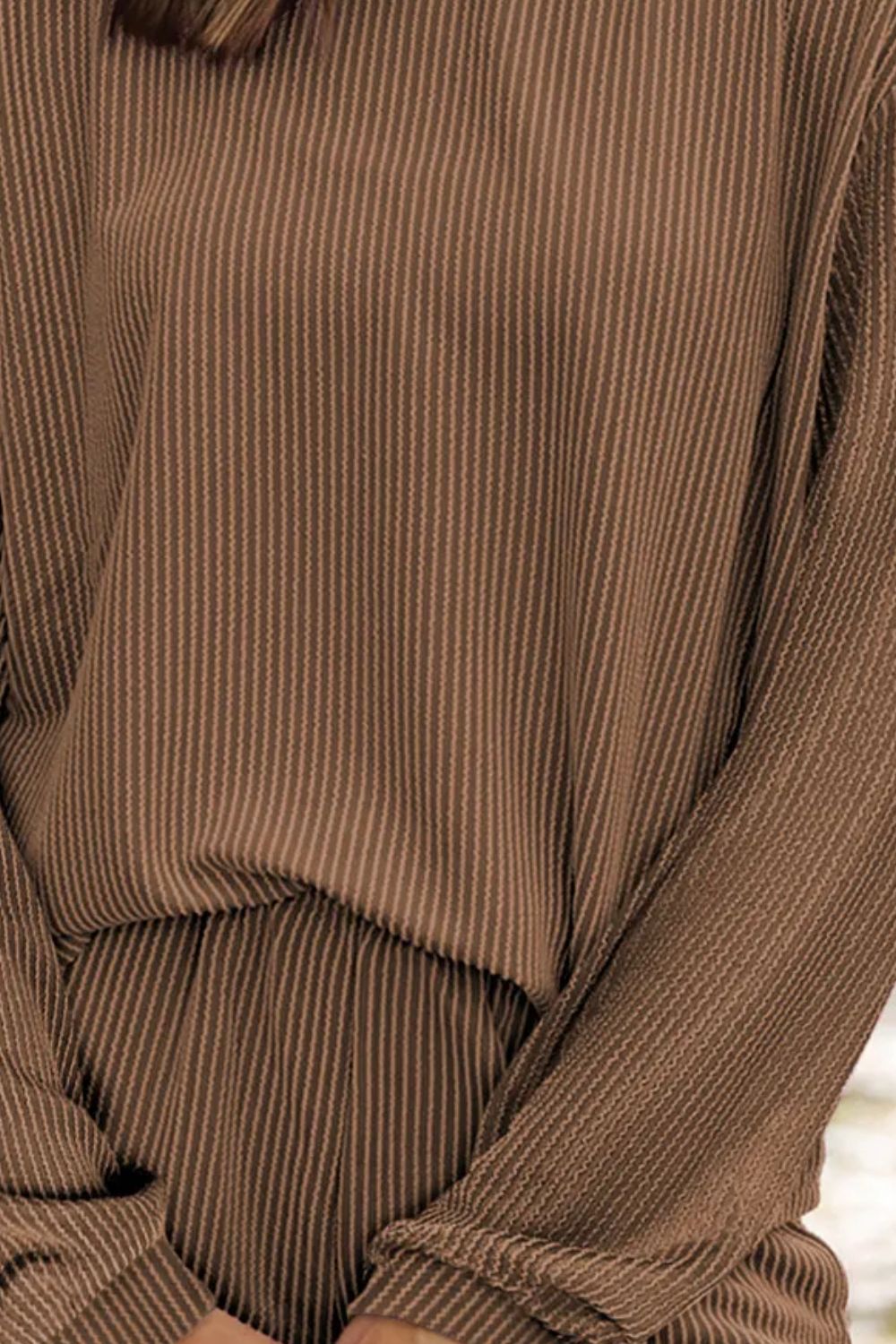 Dames loungewear set met sweater en korte broek