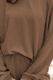 Dames loungewear set met sweater en korte broek