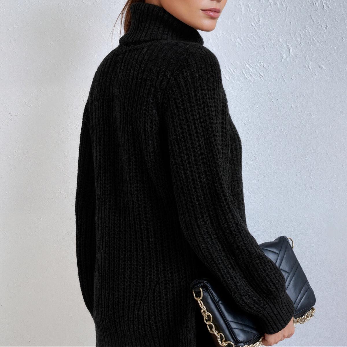 Oversized dames col trui met hartjes detail 