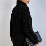 Oversized dames col trui met hartjes detail 