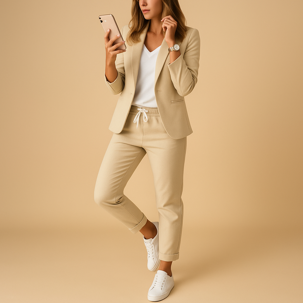 Dames blazer-pantalon set | Colbert met pantalon