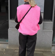 Dames mouwloze vest met knopen voor in de lente