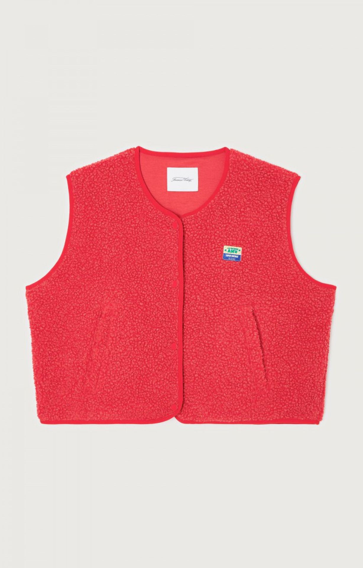 Dames mouwloze vest met knopen voor in de lente