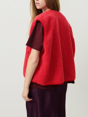 Dames mouwloze vest met knopen voor in de lente